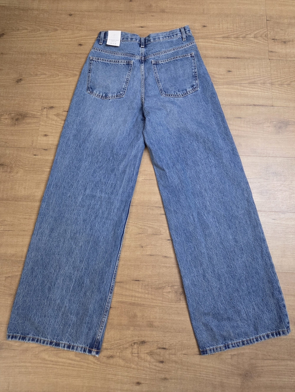 ZARA The Crossed Waist Wide Leg Jeans - Picture 11 of 16